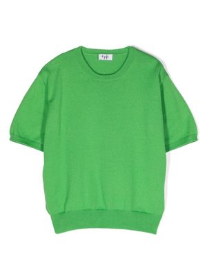 Il Gufo short-sleeve cotton jumper - Green