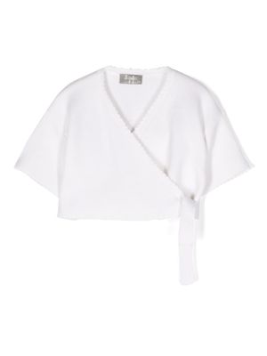 Il Gufo short-sleeve cotton top - White
