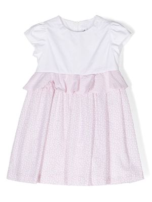 Il Gufo short-sleeve peplum dress - Pink
