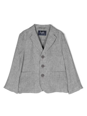 Il Gufo single-breasted cotton blazer - Grey