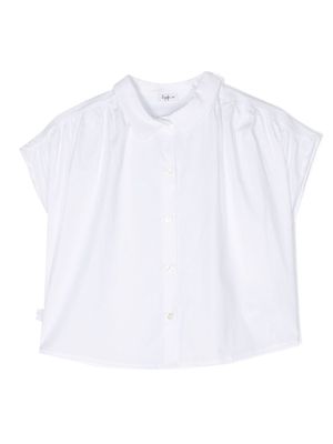 Il Gufo sleeveless poplin shirt - White