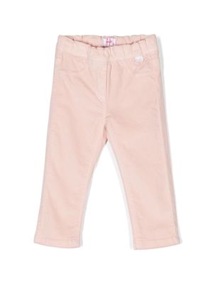 Il Gufo straight-leg elasticated chino trousers - Pink