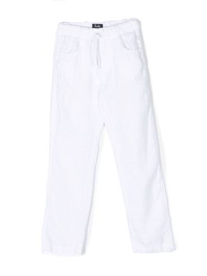 Il Gufo straight-leg linen trousers - White