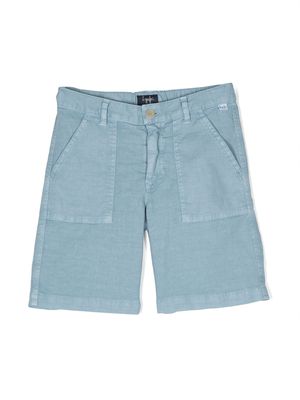 Il Gufo straight-leg shorts - Blue