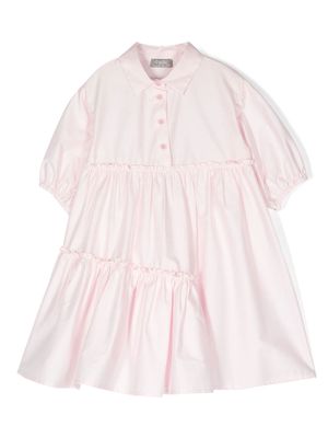Il Gufo stretch cotton shirt maxi dress - Pink