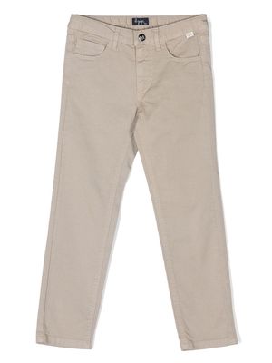 Il Gufo stretch-cotton trousers - Neutrals