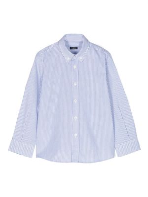Il Gufo stripe-pattern cotton shirt - White