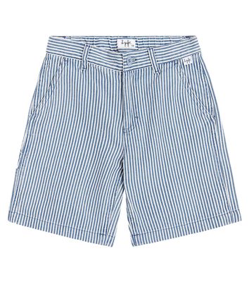 Il Gufo Striped cotton-blend Bermuda shorts