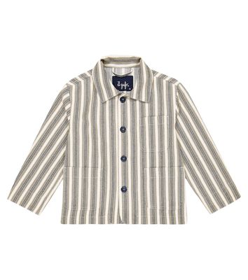 Il Gufo Striped cotton-blend jacket