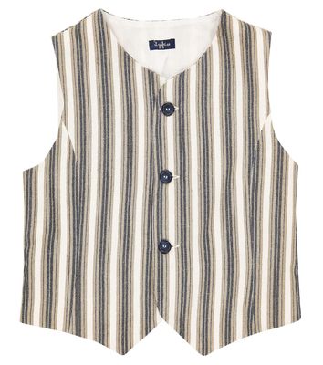 Il Gufo Striped cotton-blend vest