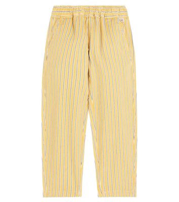 Il Gufo Striped cotton twill pants