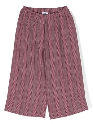 Il Gufo striped linen trousers - Pink