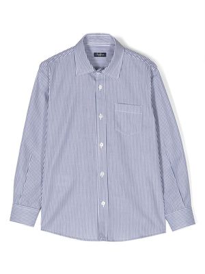 Il Gufo striped long-sleeve shirt - Blue