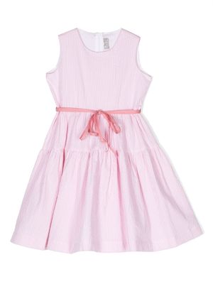 Il Gufo striped sleeveless dress - Pink