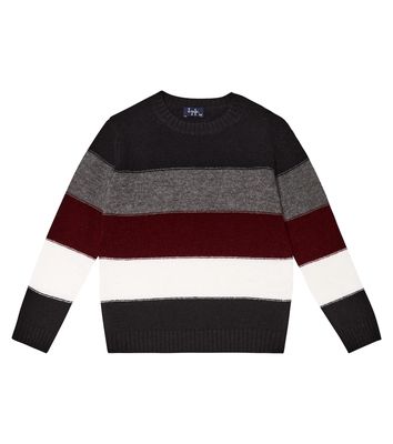 Il Gufo Striped virgin wool sweater