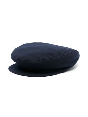 Il Gufo tonal-stitching slip-on beret - Blue