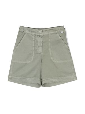 Il Gufo two-pocket cotton shorts - Green