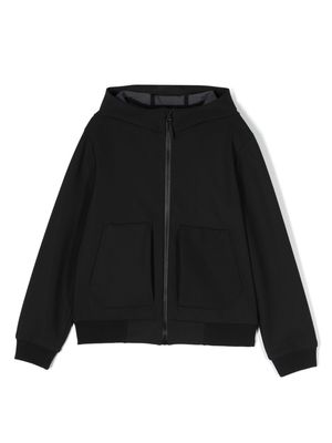 Il Gufo two-pocket zip-up hoodie - Black