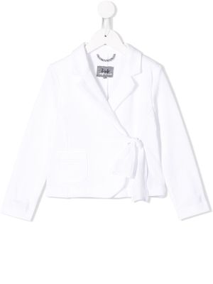 Il Gufo wrap-around blazer - White