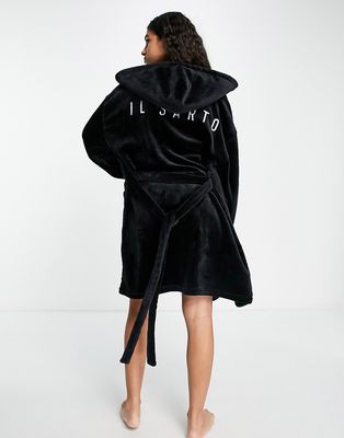 Il Sarto lounge dressing gown in black