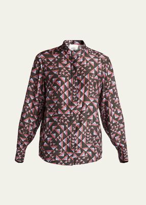 Ilda Geometric-Print Top