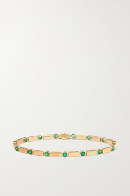 Ileana Makri - 18-karat Gold Emerald Bracelet - Green