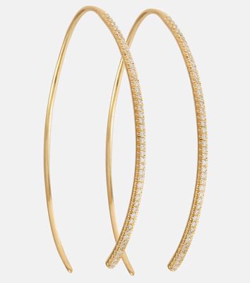 Ileana Makri Eye 18kt gold hoop earrings with diamonds