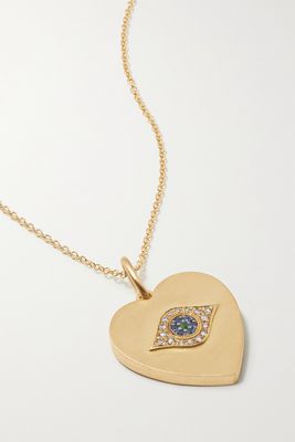 Ileana Makri - Golden Dawn 18-karat Gold Multi-stone Necklace - one size