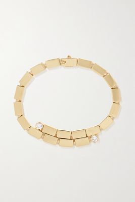 Ileana Makri - Overlap Falls 18-karat Gold Diamond Bracelet - one size