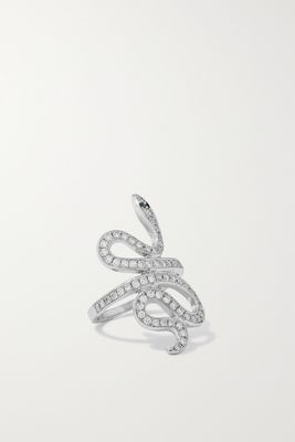 Ileana Makri - Slither 18-karat White Gold Diamond Ring - 7