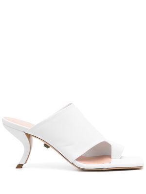 ILIO SMERALDO slip-on 90mm leather sandals - White