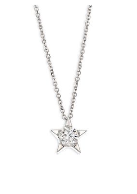Illa 18K White Gold & 0.15-0.18 TCW Diamond Star Pendant Necklace