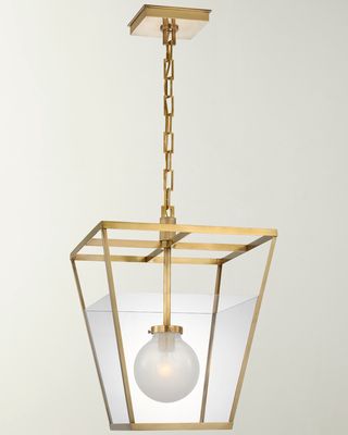 Illume Antiqued Brass Lantern