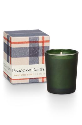 ILLUME Peace on Earth Balsam & Cedar Votive Candle in Peach On Earth Green 2.3Oz