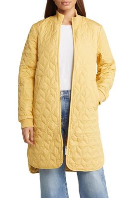 Ilse Jacobsen Isle Jacobsen Long Quilted Jacket in Marigold