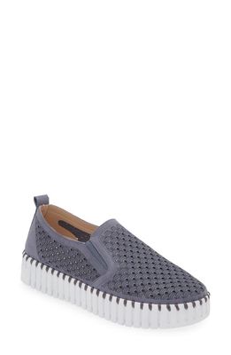 Ilse Jacobsen Tulip Slip-On Sneaker in Grey Blue 