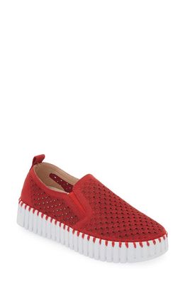 Ilse Jacobsen Tulip Slip-On Sneaker in Red 