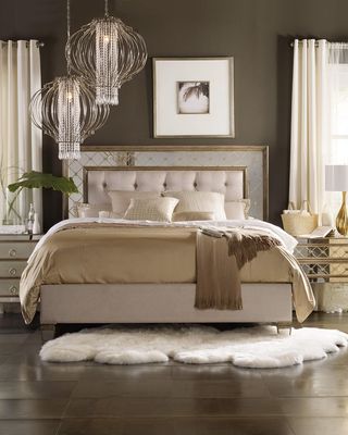 Ilyse Mirrored King Bed