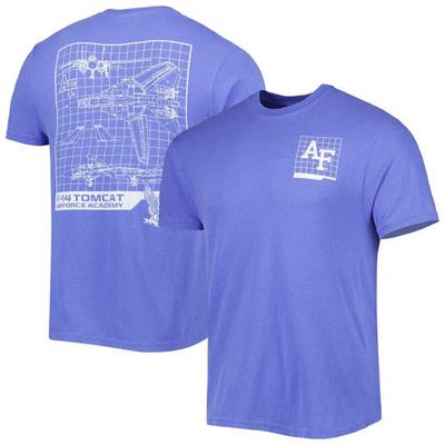 IMAGE ONE Men's Blue Air Force Falcons Hyperlocal T-Shirt