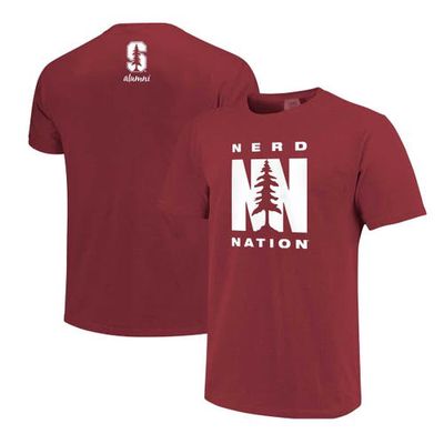 IMAGE ONE Men's Cardinal Stanford Cardinal Nerd Nation Comfort Color T-Shirt