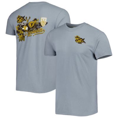 IMAGE ONE Men's Graphite Vanderbilt Commodores College Vault State Comfort T-Shirt