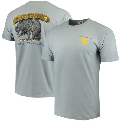 IMAGE ONE Men's Gray West Virginia Mountaineers Canoe Local Comfort Colors T-Shirt