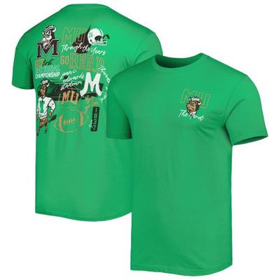 IMAGE ONE Men's Green Marshall Thundering Herd Through the Years T-Shirt