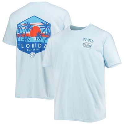IMAGE ONE Men's Light Blue Florida Gators Landscape Shield Comfort Colors T-Shirt