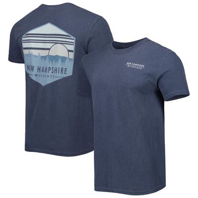IMAGE ONE Men's Navy New Hampshire Wildcats Landscape Shield T-Shirt