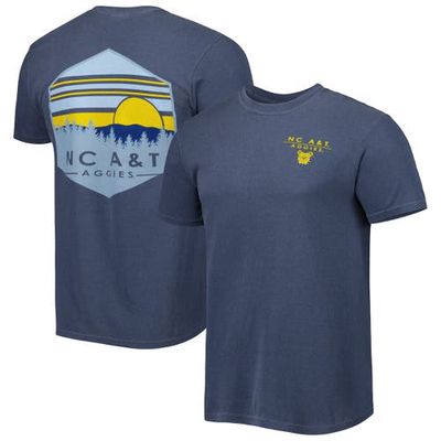 IMAGE ONE Men's Navy North Carolina A & T Aggies Landscape Shield T-Shirt