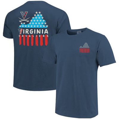 IMAGE ONE Men's Navy Virginia Cavaliers Red