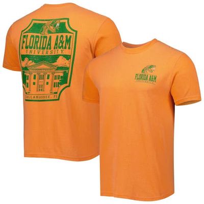 IMAGE ONE Men's Orange Florida A & M Rattlers Logo Campus Icon T-Shirt