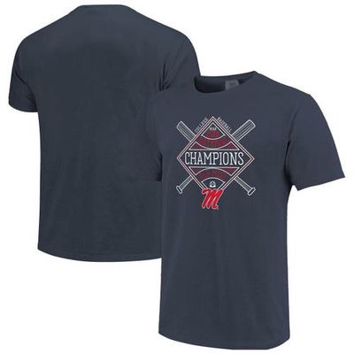 IMAGE ONE Women's Navy Ole Miss Rebels 2022 NCAA Men's Baseball College World Series Champions T-Shirt