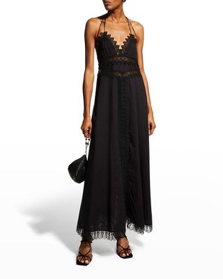 Imagen Long Dress with Lace